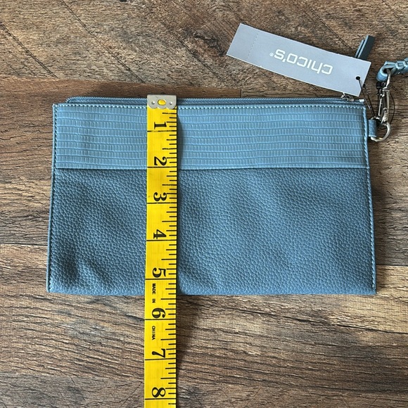 Chico's Blue Wristlet Clutch NWT - Picture 6 of 6